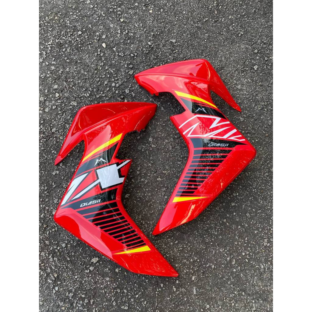 Y16 COVERSET Y16ZR V1 V2 ABS MX KING RED SUN WHITE Y16-MXK-3 / Y16-V2-MXK-1 ORIGINAL VELOZI YAMAHA SIAP TANAM
