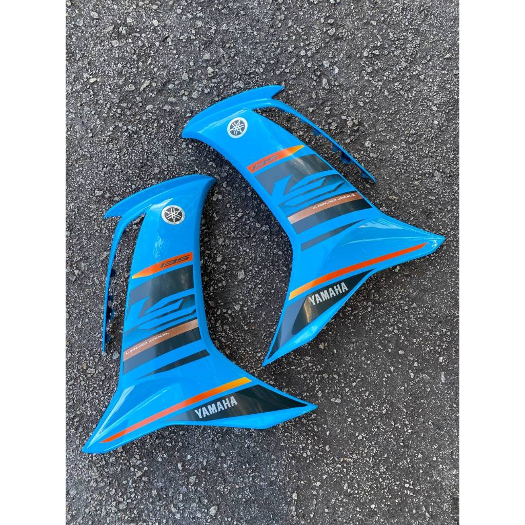 COVERSET BODYSET LC135 LC V8 STANDARD DESIGN 2025 AQUA BLUE BSA FUEL INJECTION FI YAMAHA SIAP TANAM VELOZI DOCTOR