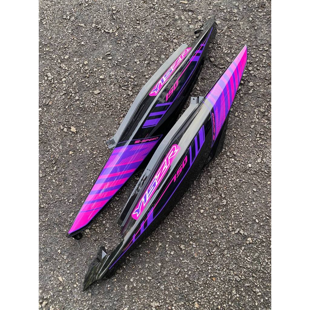 COVERSET BODYSET Y15ZR V1 V2 BPM1 PURPLE METALIC BLACK BATMAN 2015 SIAP TANAM PREMIUM EDITION Y15 ORIGINAL VELOZI