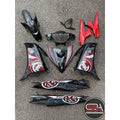 COVERSET BODYSET LC LC135 V2 HITAM MERAH BLACK BATIK STANDARD MM-08 STRIPE SIAP TAMPAL YAMAHA M MATE VERSION