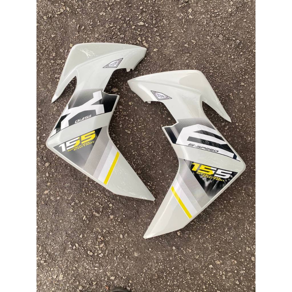 Y16 COVERSET Y16ZR EXCITER EX CRYSTAL WHITE BLACK SPECIAL EDITION Y16-ER-1 ORIGINAL VELOZI YAMAHA SIAP TANAM READY STOK
