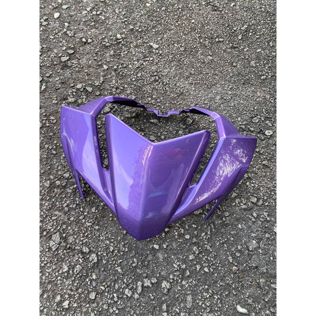 COVERSET BODYSET LC135 LC V8  BATIK BPM1 METALIC PURPLE BLACK L8-B-4 FUEL INJECTION FI YAMAHA SIAP TANAM VELOZI
