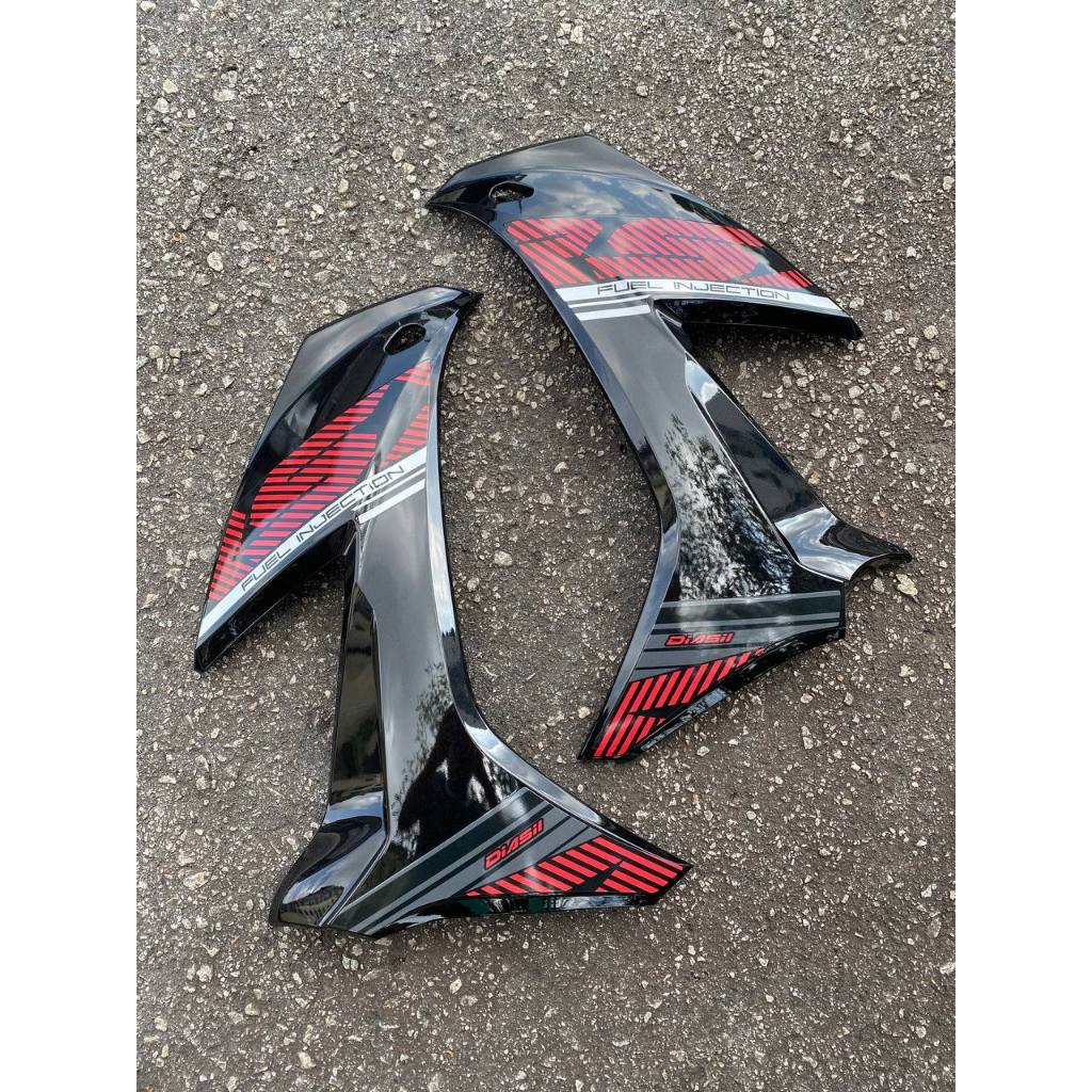 HONDA RSX RS-X 150 RSX150 COVERSET DOCTOR P BLACK BATMAN 031 2015 / VELOZI RSX-BM-1 COLOR SIAP TANAM CLEAR