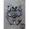 INNER VERSION KILAT MATELIC Y150 ZR Y15 V2 COMPLETE SET COVER HITAM BLACK DOCTOR VELOZI 15 ITEM FULLSET