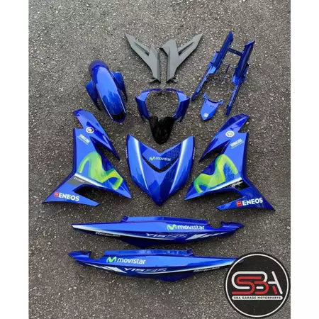 COVERSET Y15ZR Y15 V1 V2 MOVISTAR M HIJAU BIRU DPBMC TANAM PREMIUM EDITION BODYSET YSUKU ORIGINAL VELOZI 2017 M2