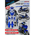 COVERSET Y15ZR V1 V2 EXCITER RC BLACK DPBMC HITAM BIRU TANAM PREMIUM EDITION BODYSET Y15ZR ORIGINAL VELOZI RC-8