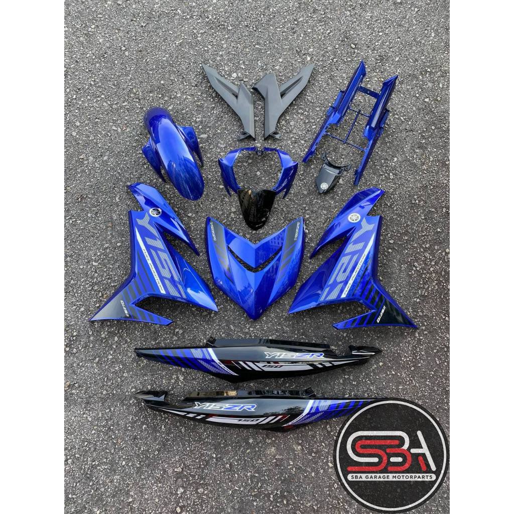 COVERSET BODYSET Y15ZR V1 V2 BIRU BLUE DPBMC 2015 DESIGN BATMAN SIAP TANAM PREMIUM EDITION Y15 ORIGINAL VELOZI ST15