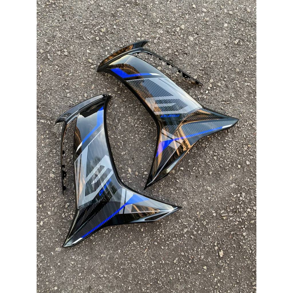 MOTORCYCLE COVERSET BODYSET LC135 LC V8 RC DPBMC BLACK FUEL INJECTION FI YAMAHA SIAP TANAM VELOZI L8-RC-5