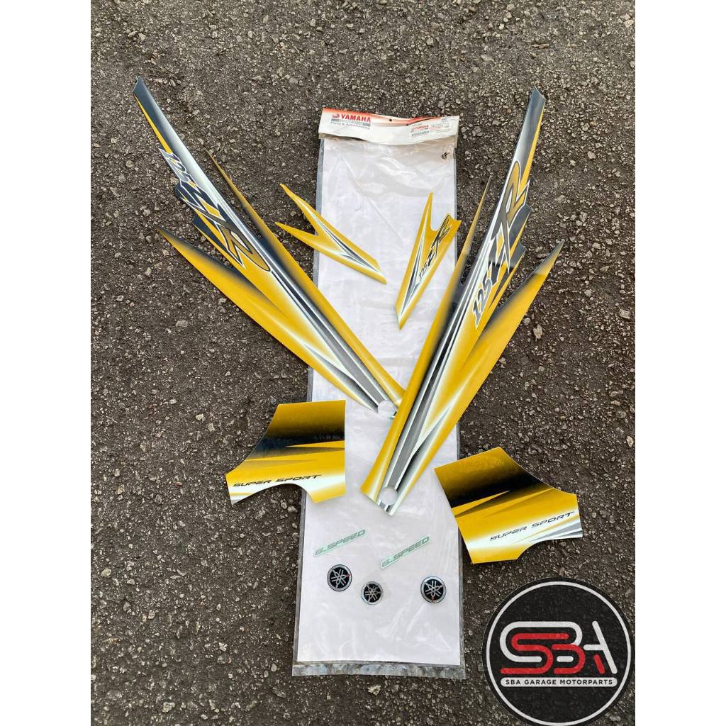 STICKER STRIPE BODY SET / COVERSET 125ZR MORITAKA KUNING DIRAJA ORIGINAL YAMAHA HLY