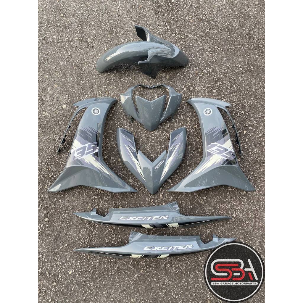 MOTORCYCLE COVERSET BODYSET LC135 LC V8 EXCITER VIETNAM GREY L8-ECT-VN-3 FUEL INJECTION FI YAMAHA SIAP TANAM VELOZI
