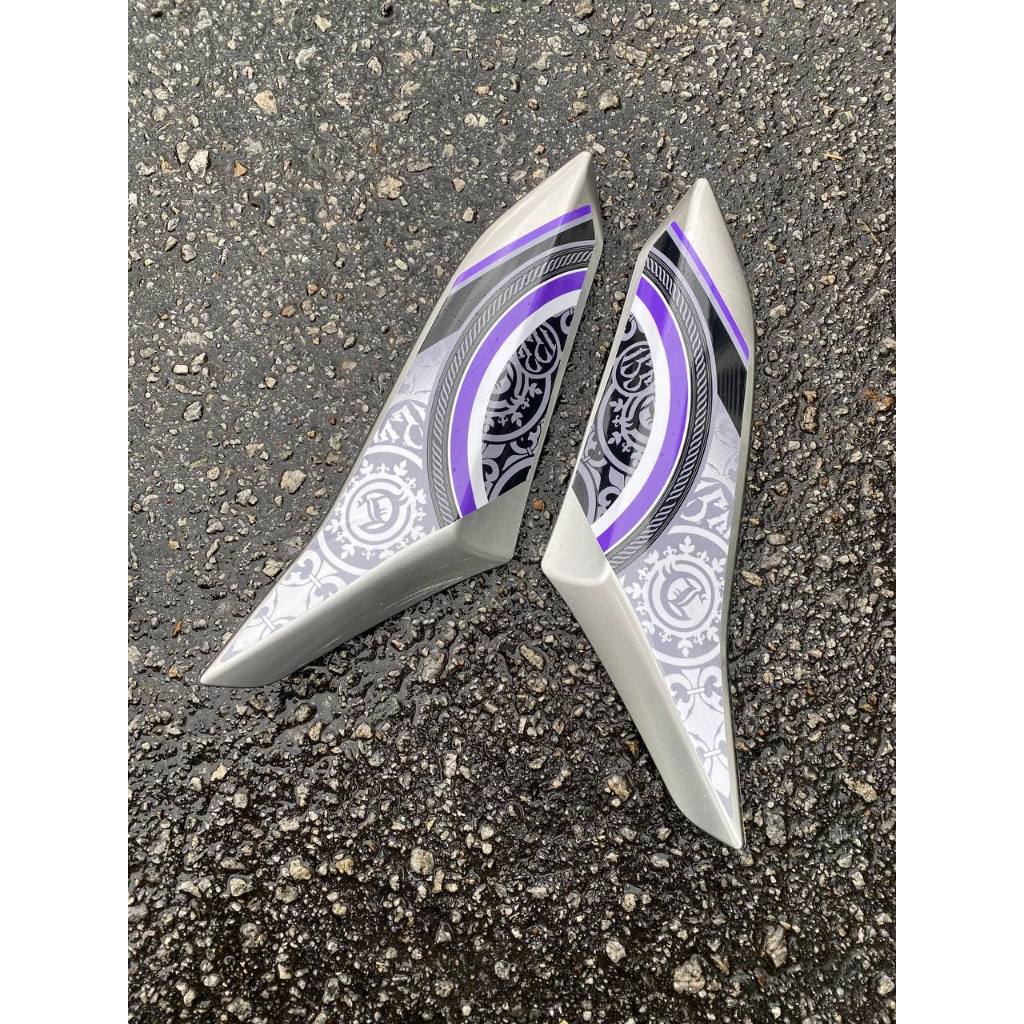 Y16 V1 V2 COVERSET Y16ZR PURPLE SILVER BPM1 S3 BATIK Y16-B-4 ORIGINAL VELOZI YAMAHA SIAP TANAM READY STOK
