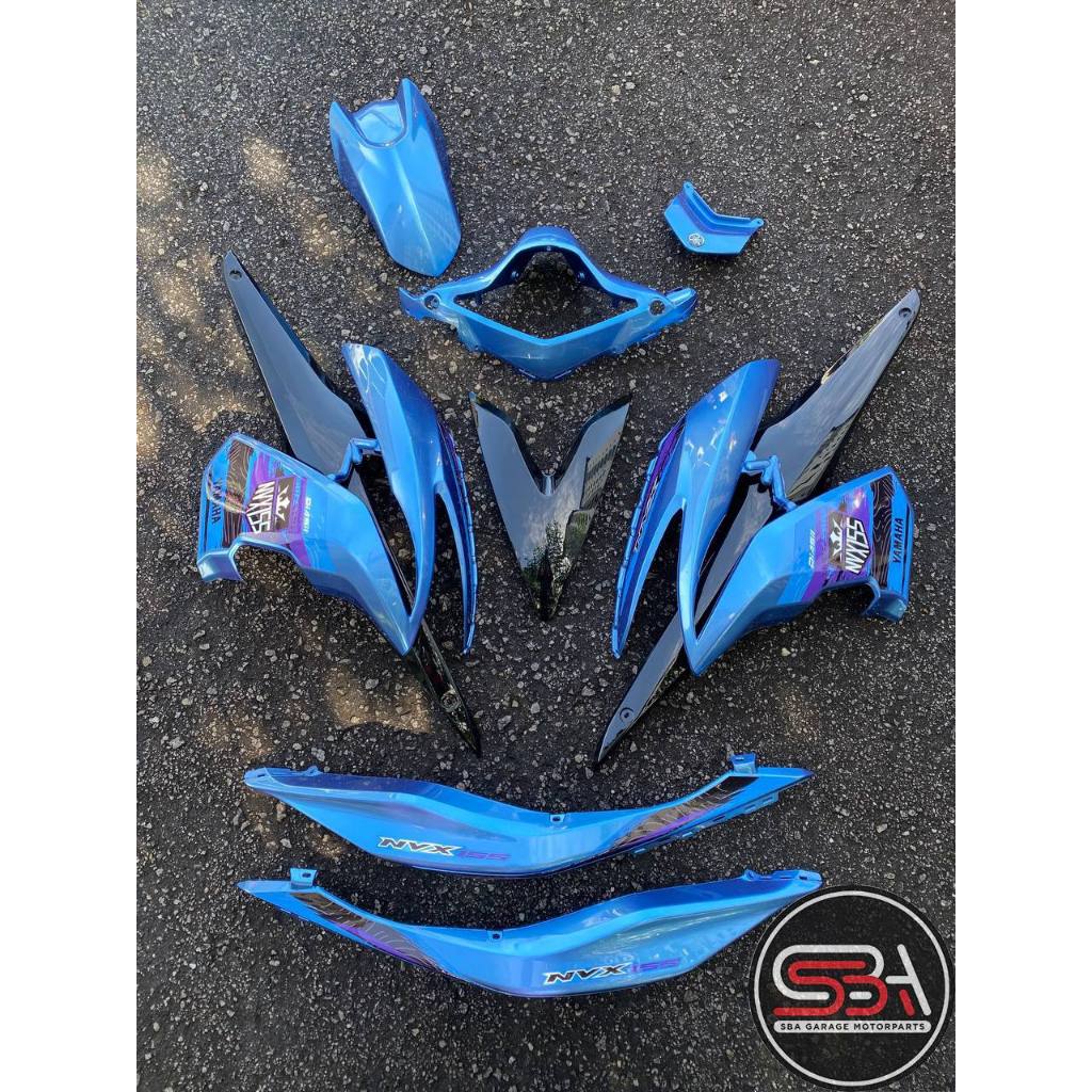 COVERSET BODYSET NVX 155 NVX155 V1 YAMAHA DOCTOR BIRU BABY BLUE 015 SIAP TANAM
