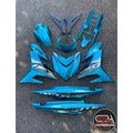 COVERSET Y15 Y15ZR V1 V2 CYAN CM6 RC EXCITER STRIPE SIAP TANAM CLEAR OEM BODYSET MOTORSIKAL YAMAHA
