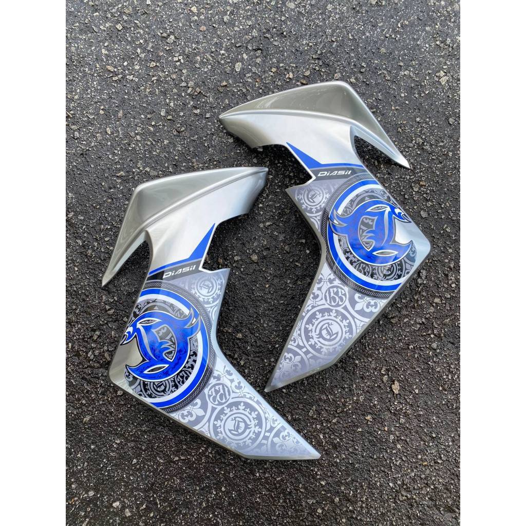 Y16 V1 V2 COVERSET Y16ZR BIRU SILVER BATIK VPBC5 S3 Y16-B-3 ORIGINAL VELOZI YAMAHA SIAP TANAM READY STOK