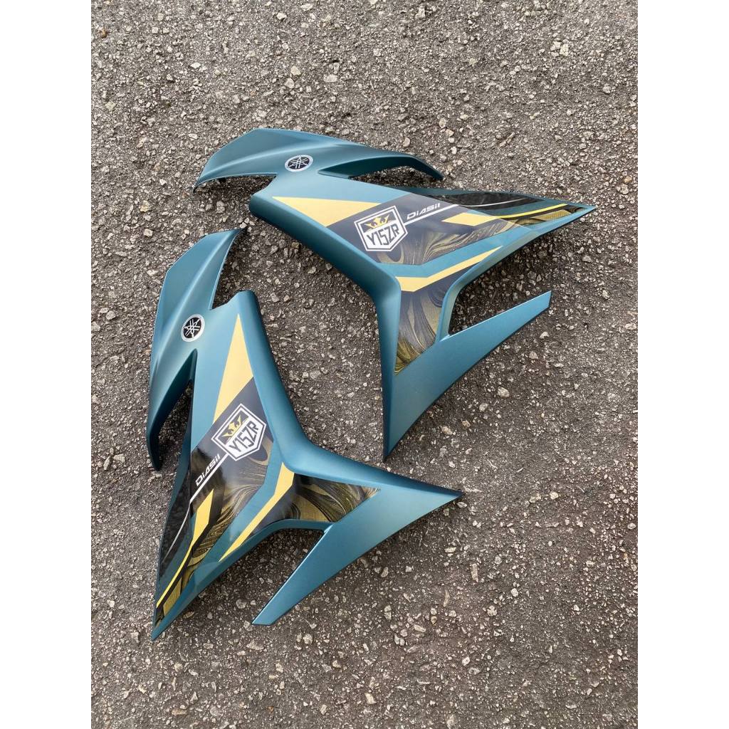 COVERSET BODYSET ORIGINAL VELOZI TANAM SET Y15 Y15ZR YSUKU V1 V2 MDNCM1 BLACK ( BIRU SE ) 2023 STANDARD SIAP TANAM