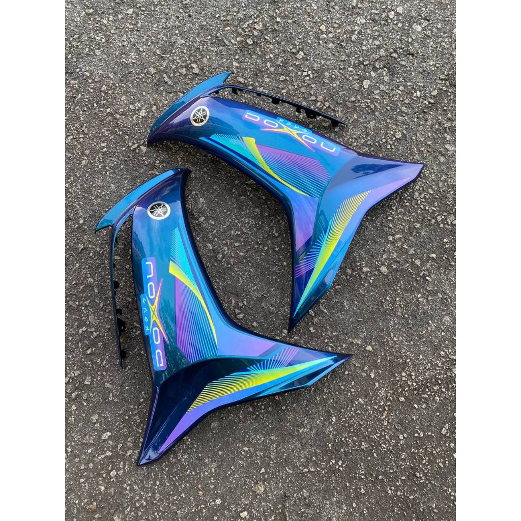 MOTORCYCLE COVERSET BODYSET LC135 LC V8 DOXOU CHAMELEON PURPLE L8-DX-1 FUEL INJECTION FI YAMAHA SIAP TANAM VELOZI