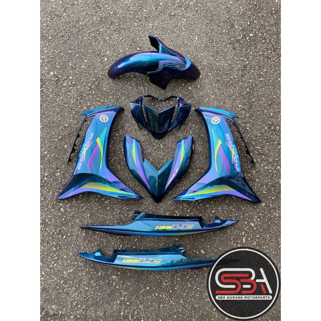 MOTORCYCLE COVERSET BODYSET LC135 LC V8 DOXOU CHAMELEON PURPLE L8-DX-1 FUEL INJECTION FI YAMAHA SIAP TANAM VELOZI