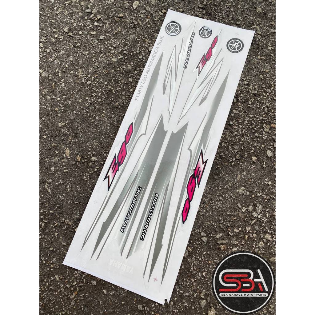 STICKER STRIPE COVERSET BODYSET EGO FIRST EDITION BLUE BIRU STANDARD YAMAHA MORITAKA NO 4