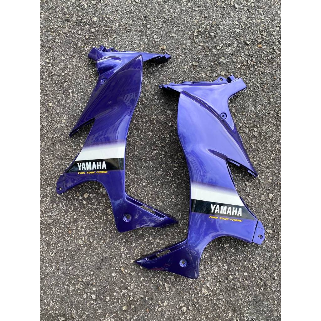 COVERSET ORIGINAL HLY YAMAHA 125Z 125ZR PURPLE SABIT STRIPE STICKER SIAP TAMPAL PERCUMA EMBLEM TIMBUL HONG LEONG YAMAHA