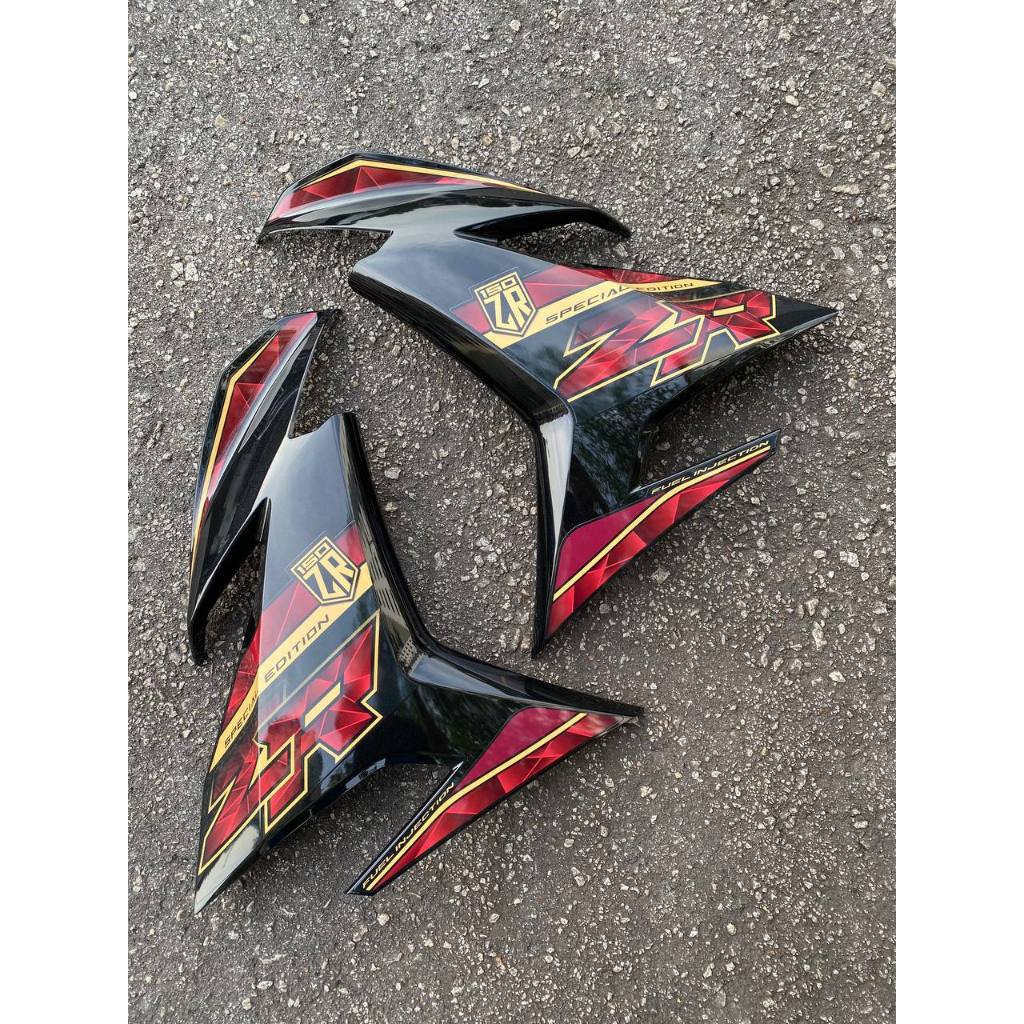COVERSET BODYSET Y15ZR V1 V2 DPRME MTL RED TITAN MERAH ST-16 SIAP TANAM PREMIUM EDITION Y15 ORIGINAL VELOZI