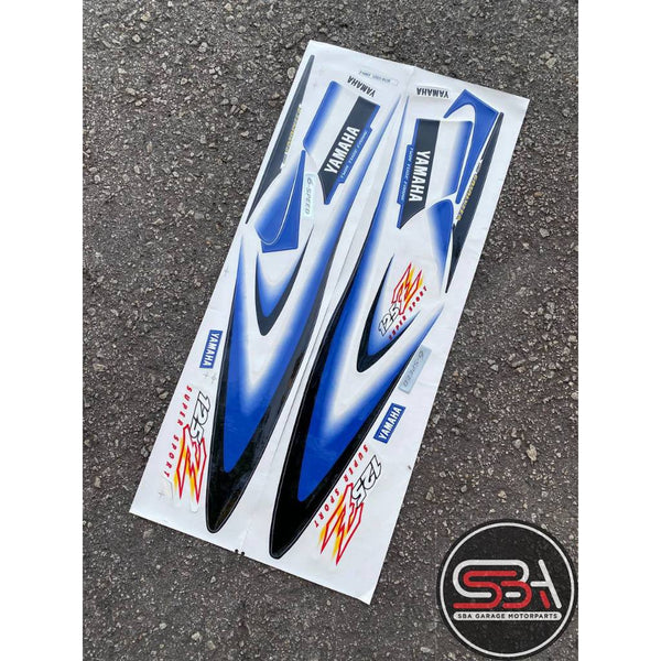 STICKER STRIPE BODY SET / COVERSET 125Z MORITAKA BIRU SABIT ORIGINAL YAMAHA