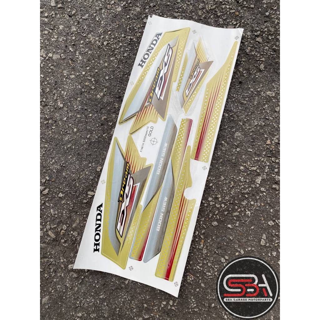 STICKER COVERSET EX5 DREAM BSH MORITAKA HONDA STANDARD COLOUR