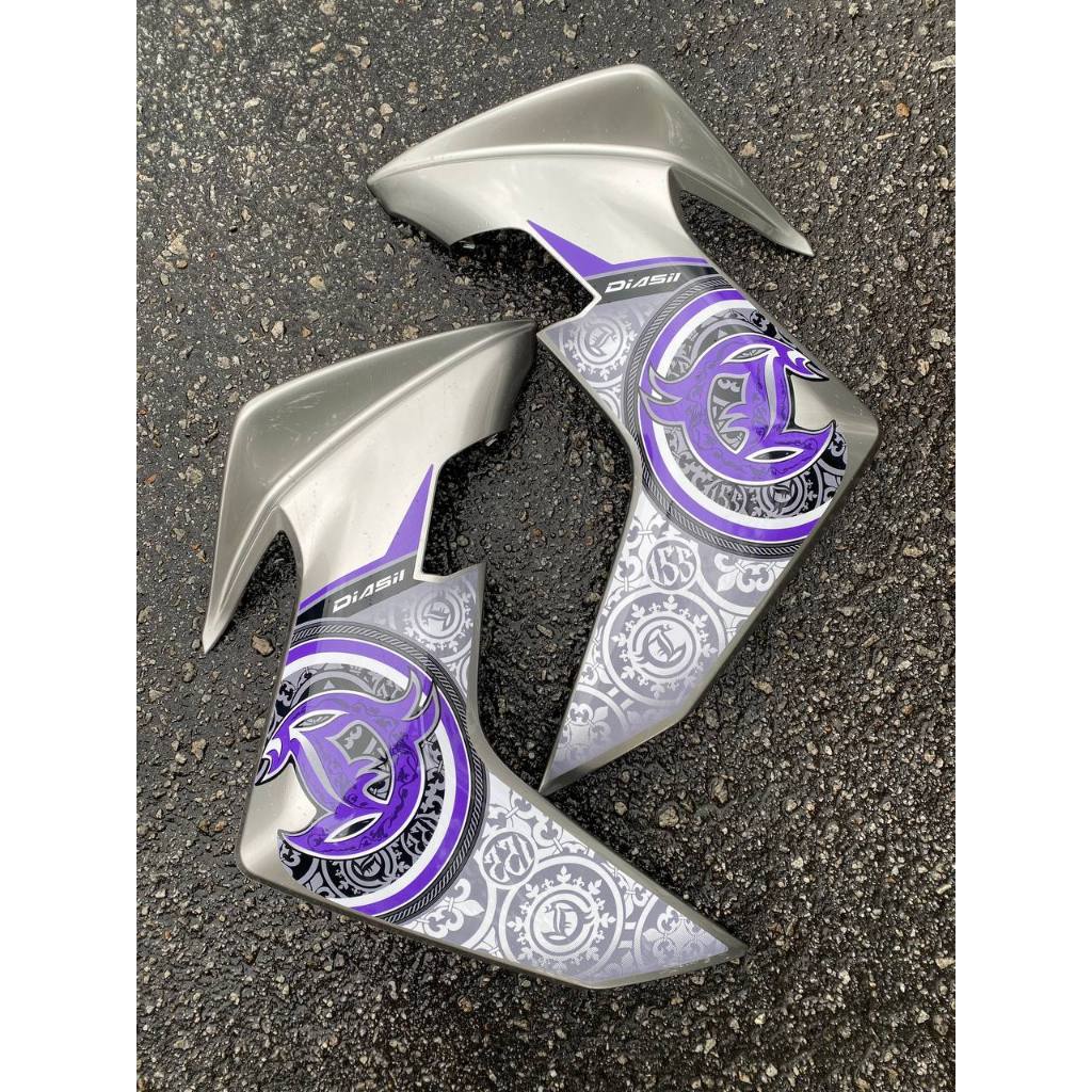 Y16 V1 V2 COVERSET Y16ZR PURPLE SILVER BPM1 S3 BATIK Y16-B-4 ORIGINAL VELOZI YAMAHA SIAP TANAM READY STOK