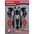 COVERSET BODYSET YAMAHA LAGENDA SRL 115 / 115Z FI BLACK BATMAN 2015 EDITION LFi-ST-2 STICKER SIAP TANAM VELOZI SET