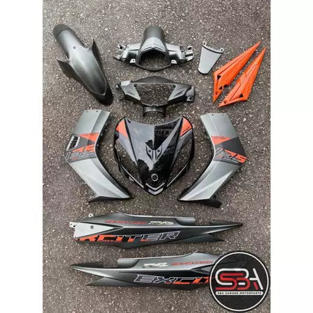 COVERSET YAMAHA LC135 V1 V2 V3 V4 V5 EXR BLACK WHITE GREY ORANGE RED CM6 EXCITER RC 2020 OEM SET STRIPE TANAM