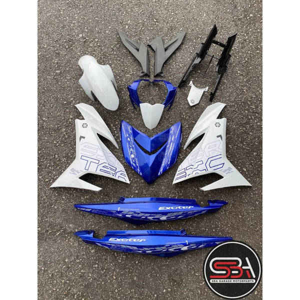 COVER SET Y15ZR V1 V2 EXCITER AEROX ARX2 DPBMC BLUE BIRU PUTIH SIAP TANAM COVERSET Y15ZR YSUKU NEW ORIGINAL VELOZI