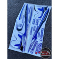 STICKER / STRIPE BODY SET / COVERSET MOVISTAR Y15ZR MORITAKA BIRU BLUE (M) WHITE YAMAHA ORIGINAL