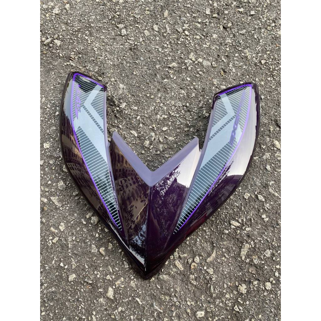 MOTORCYCLE COVERSET BODYSET LC135 LC V8 RC PURPLE BLACK FUEL INJECTION FI YAMAHA SIAP TANAM VELOZI L8-RC-7