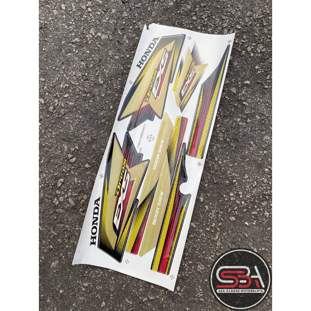STICKER COVERSET EX5 DREAM BSH MORITAKA HONDA STANDARD COLOUR