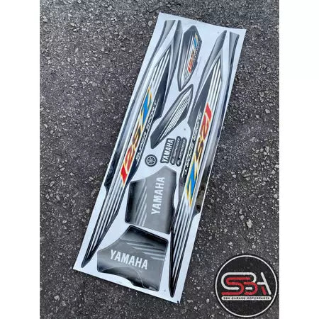 STICKER STRIPE BODY SET / COVERSET 125Z MORITAKA HITAM ROBOT Z ORIGINAL YAMAHA