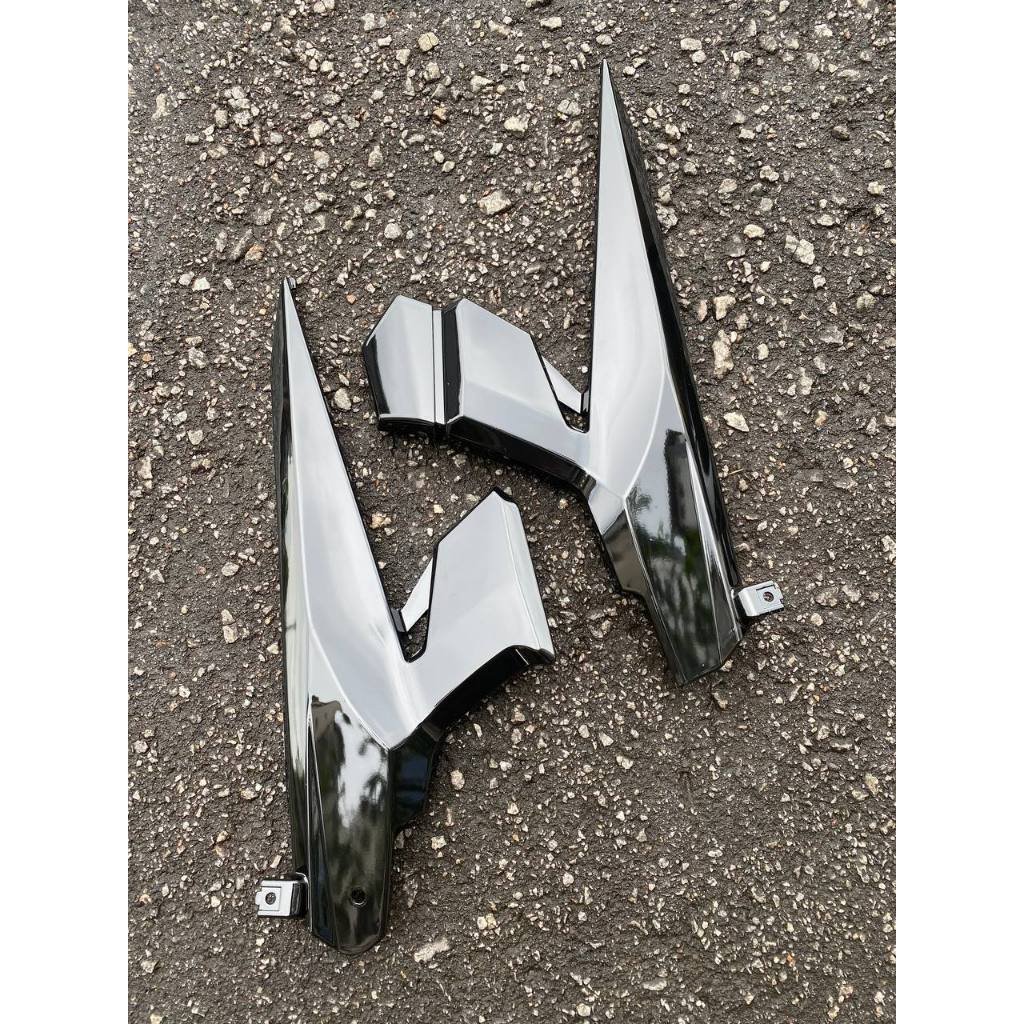 COVERSET BODYSET LC LC135 OEM V1 V2 V3 V4 V5 V6 2020 EXR BLACK HITAM MATTE STRIPE TANAM TIDAK CLEAR