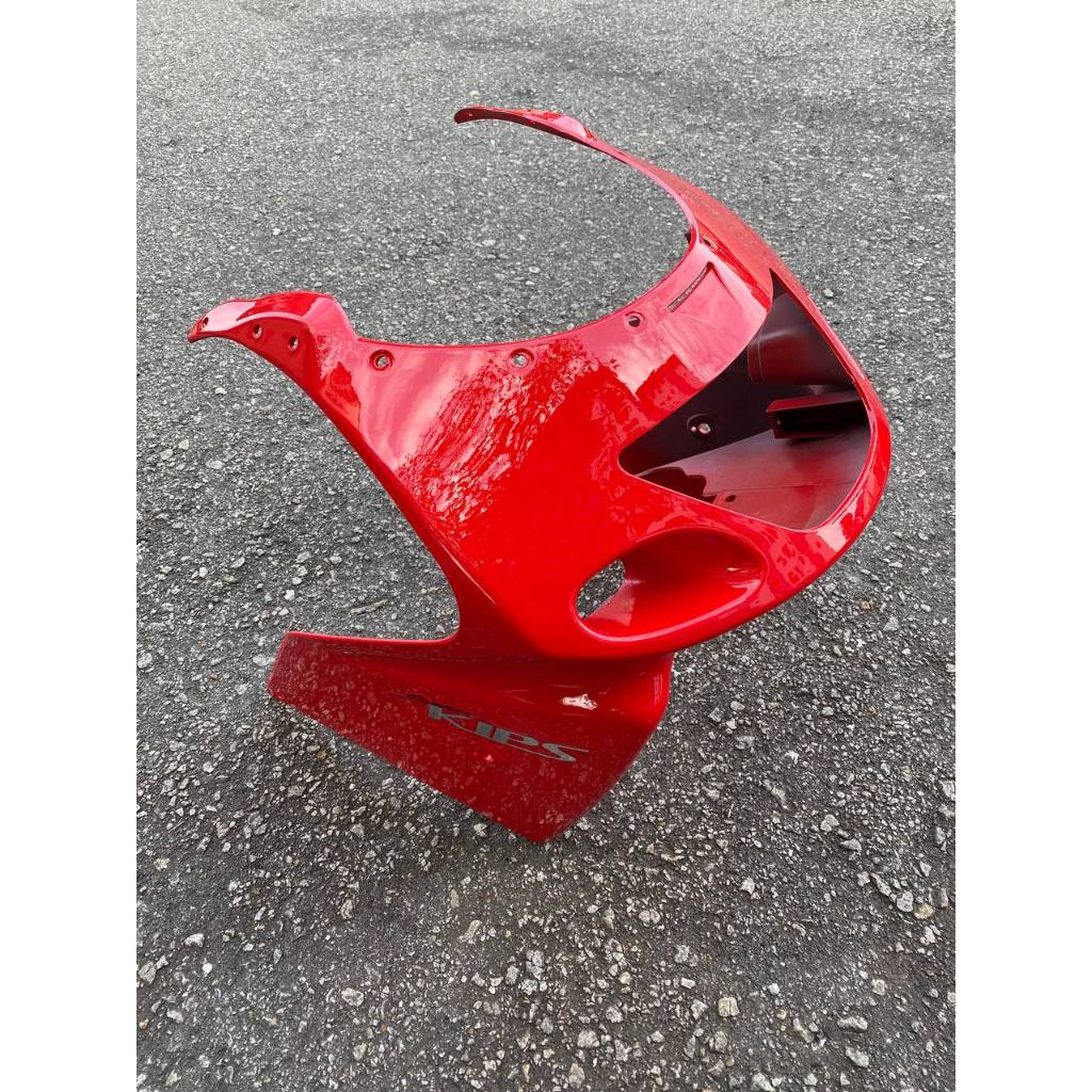 KAWASAKI NINJA DOUBLE R KR 150 RR BODY COVERSET STICKER TANAM 2 TONE RED MERAH SEKALI TANK ( 2 KOTAK BESAR ) OEM SET