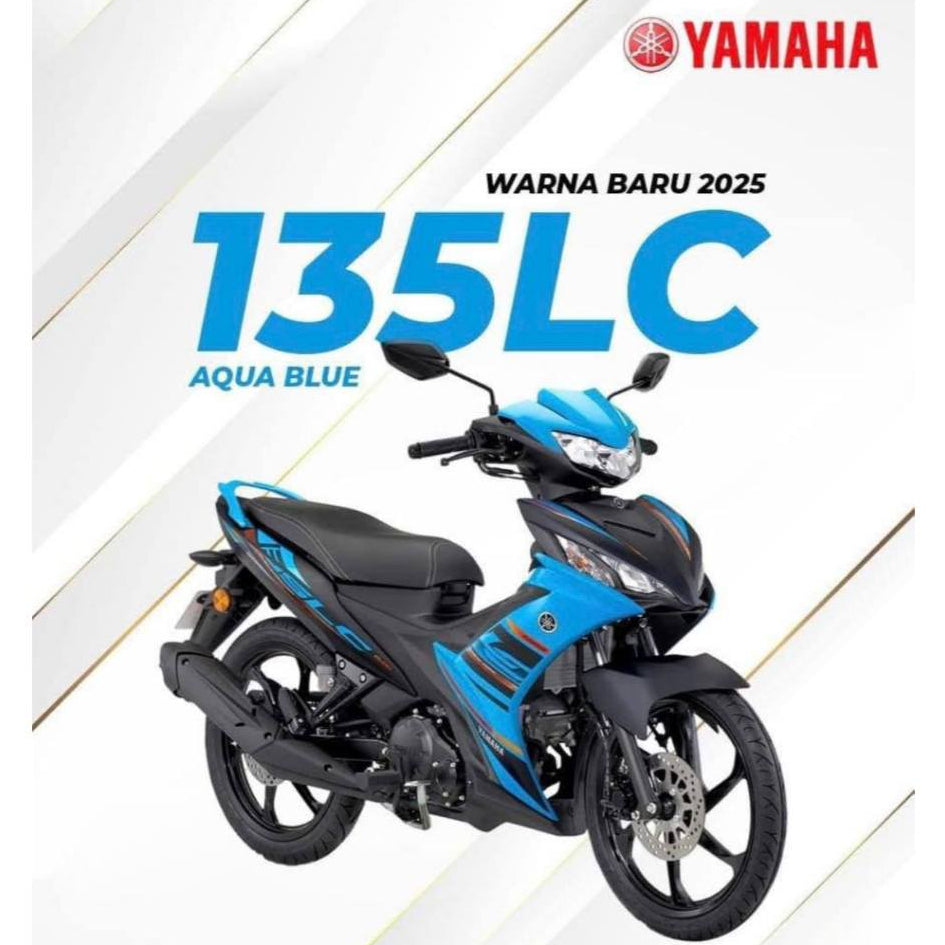 COVERSET BODYSET LC135 LC V8 STANDARD DESIGN 2025 AQUA BLUE BSA FUEL INJECTION FI YAMAHA SIAP TANAM VELOZI DOCTOR