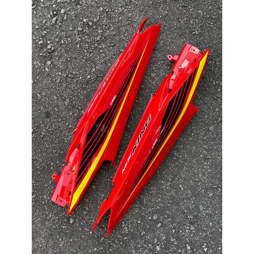 YAMAHA LC LC135 V6 V7 MX KING RED SUN WHITE COVERSET BODYSET SIAP TANAM VELOZI WITH COVER METER L6-MXK-5