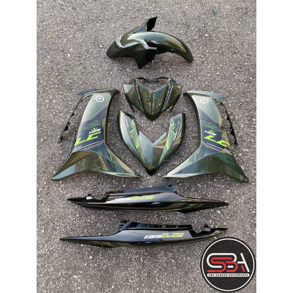 COVERSET BODYSET LC135 LC V8 DNLGM1 ARMY GREEN FUEL INJECTION FI YAMAHA SIAP TANAM DOCTOR 025 VELOZI