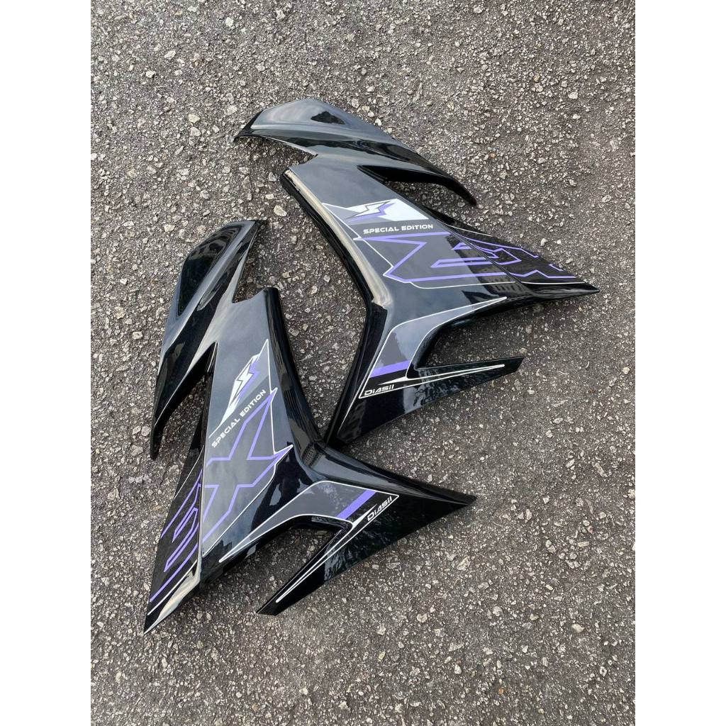 COVERSET BODYSET YAMAHA Y15 Y15ZR V1 V2 BLACK EX EXCITER PURPLE EDITION HITAM DOCTOR 029 SIAP TANAM