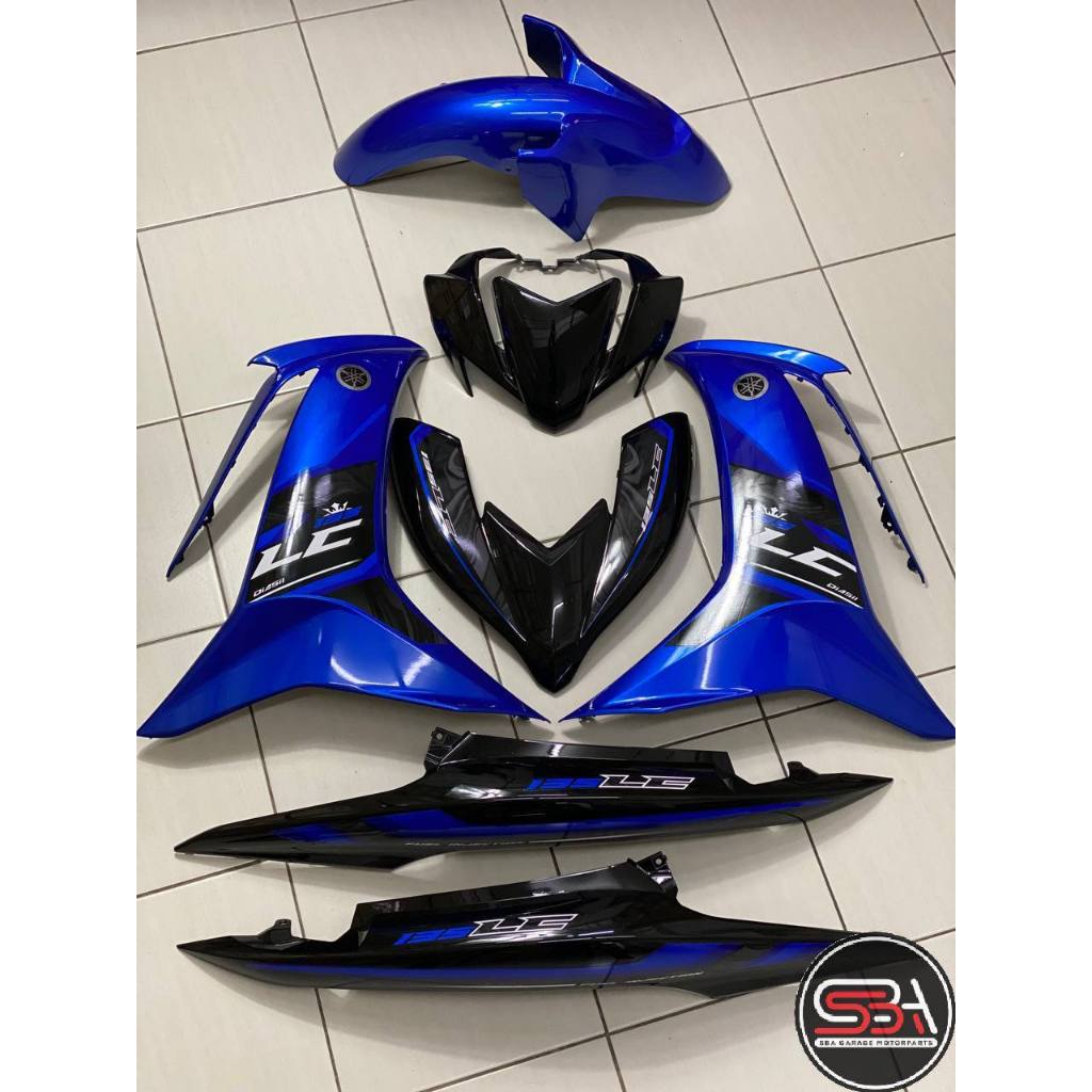 MOTORCYCLE COVERSET BODYSET LC135 LC V8 VPBC5 BIRU STANDARD L8-ST-2 FUEL INJECTION FI YAMAHA SIAP TANAM VELOZI