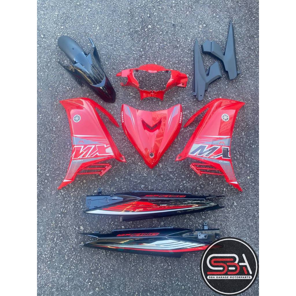 COVERSET BODYSET YAMAHA LC135 LC 135 V2 V3 V4 MX KING RED SUN 2021 STICKER TANAM OEM ORIGINAL EQUIPMENT MANUFACTURED