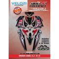 COVERSET VERSION VELOZI LC 135 LC135 V2 HITAM BATIK SMOKE MERAH RED STRIPE TAMPAL KILANG FREE EMBLEM
