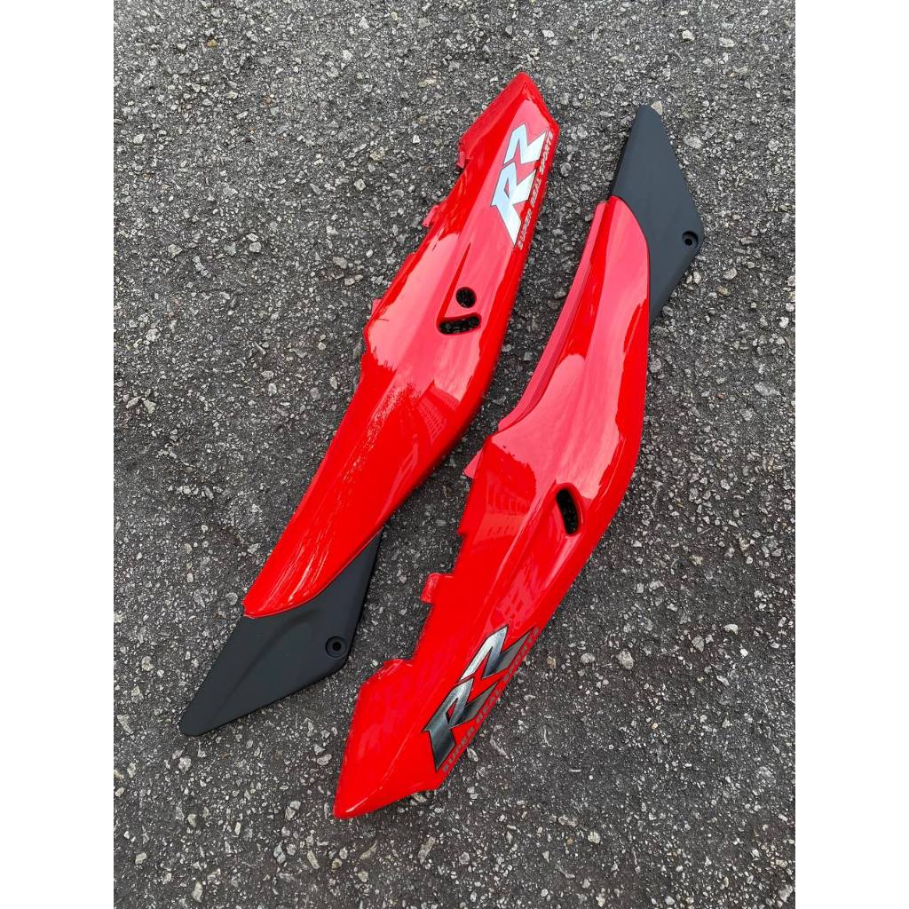 KAWASAKI NINJA DOUBLE R KR 150 RR BODY COVERSET STICKER TANAM 2 TONE RED MERAH SEKALI TANK ( 2 KOTAK BESAR ) OEM SET