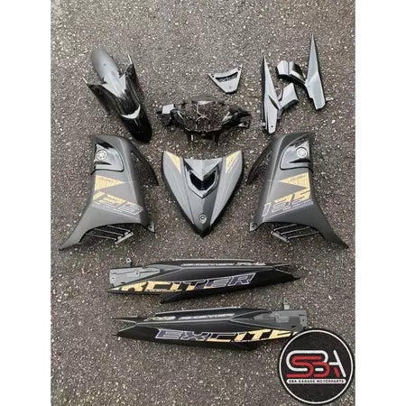COVERSET YAMAHA LC135 V1 V2 V3 V4 V5 EXR BLACK WHITE GREY ORANGE RED CM6 EXCITER RC 2020 OEM SET STRIPE TANAM