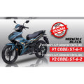 COVERSET BODYSET ORIGINAL VELOZI TANAM SET Y15 Y15ZR YSUKU V1 V2 MDNCM1 BLACK ( BIRU SE ) 2023 STANDARD SIAP TANAM