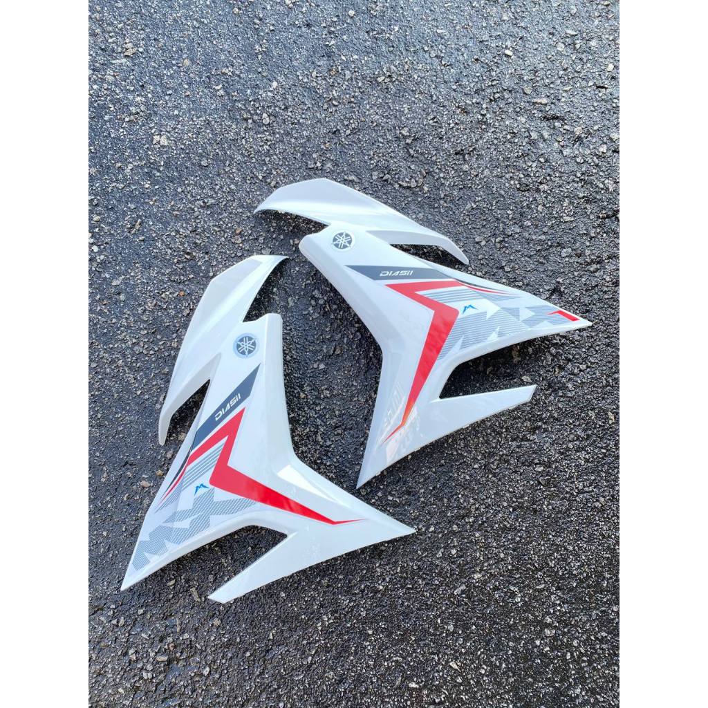 COVERSET Y15ZR Y15 V1 V2 MX KING RED SUN PURE WHITE MERAH SIAP TANAM PREMIUM EDITION BODYSET YSUKU ORIGINAL VELOZI MXK13