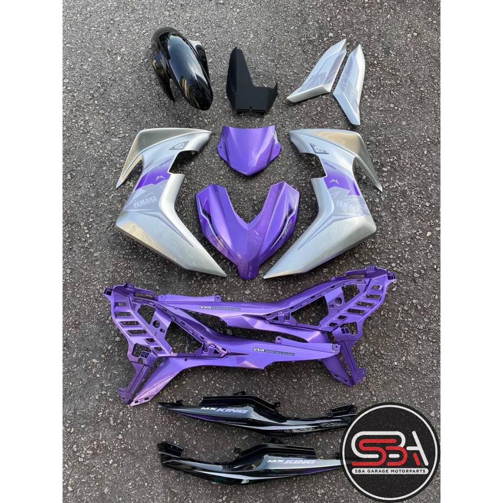 Y16 COVERSET Y16ZR V1 V2 MX KING BPM1 S3 PURPLE SILVER Y16-MXK-5 Y16-V2-MXK-3 ORIGINAL VELOZI YAMAHA SIAP TANAM