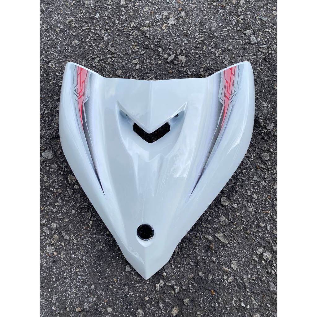 COVERSET BODYSET YAMAHA LC LC135 V2 V6 V7 DR WHITE STRIPE TANAM CODE 005 DOCTOR EDITION OEM MERAH ROBOT