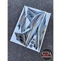 STICKER BODY SET / STRIPE COVERSET / COVER SET LC V4 MORITAKA BLACK HITAM MATTE YAMAHA ORIGINAL NO16